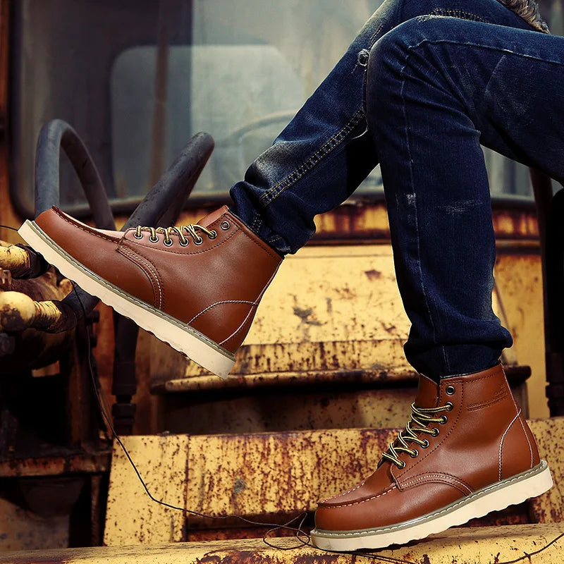 Josef® | Retro Echtleder Stiefel