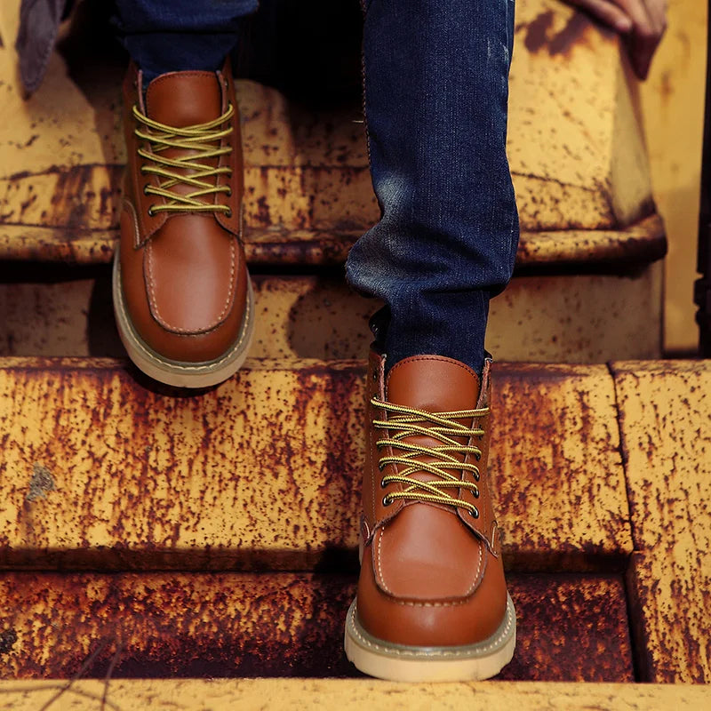 Josef® | Retro Echtleder Stiefel
