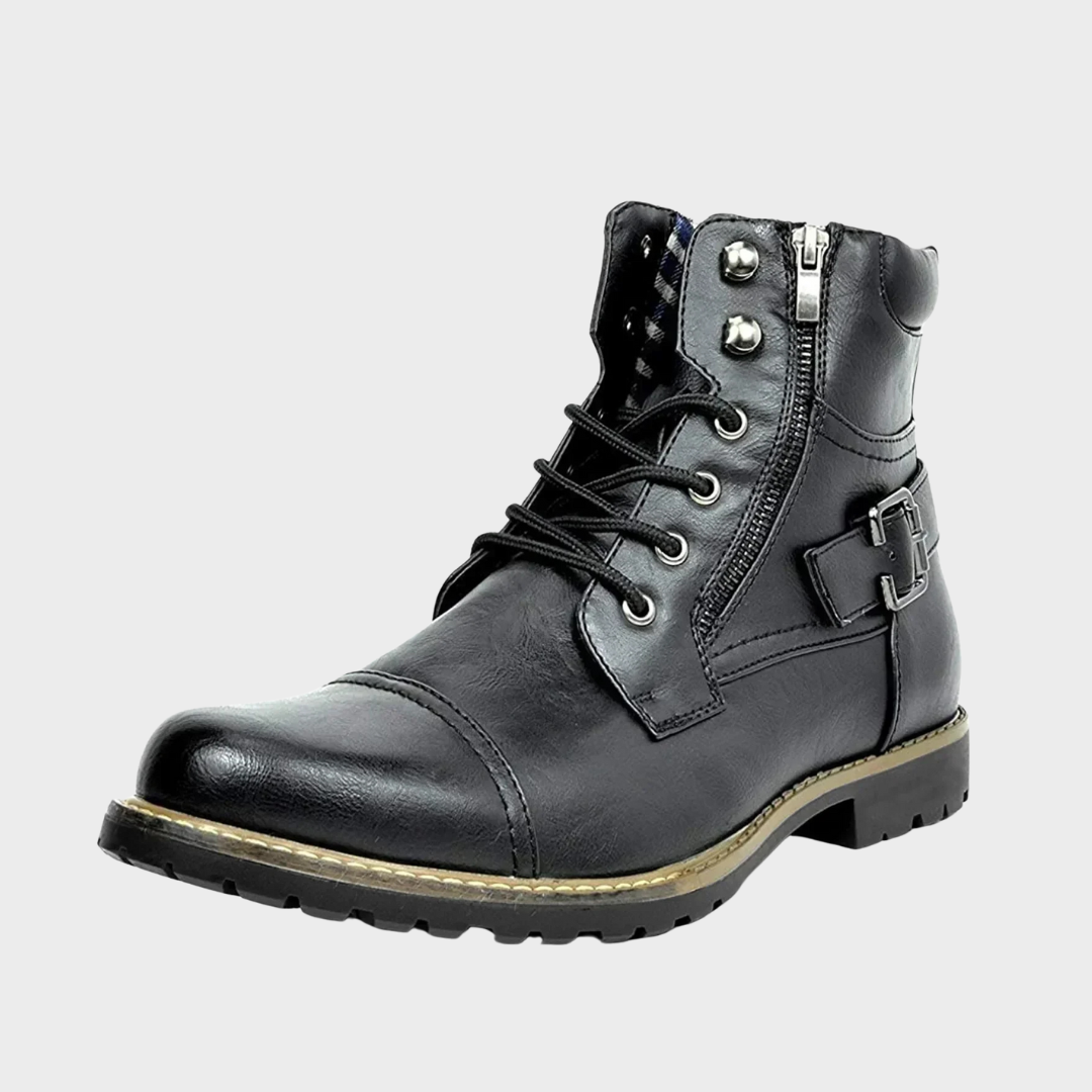 Kevin® | Leder Schnürstiefel