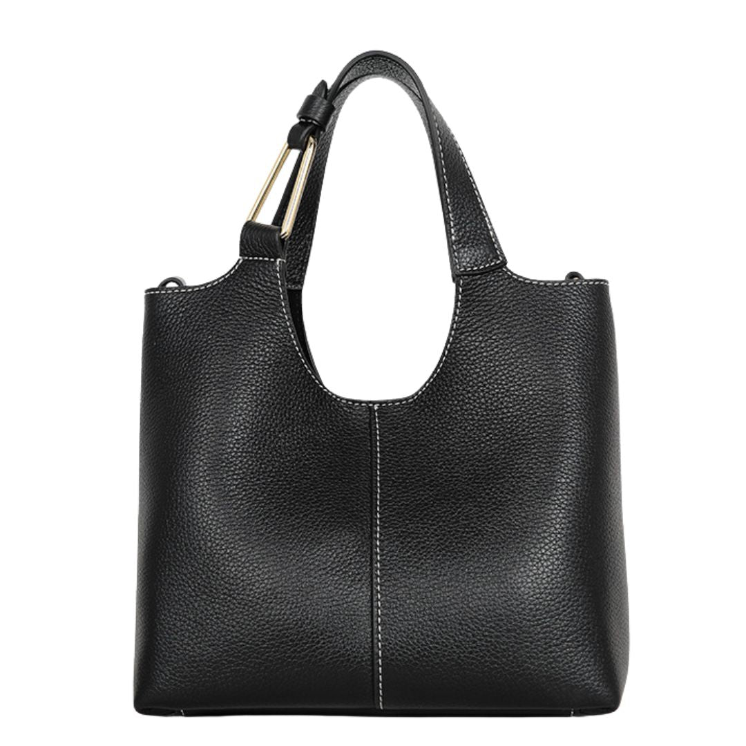Dunkelperlen-Handtasche
