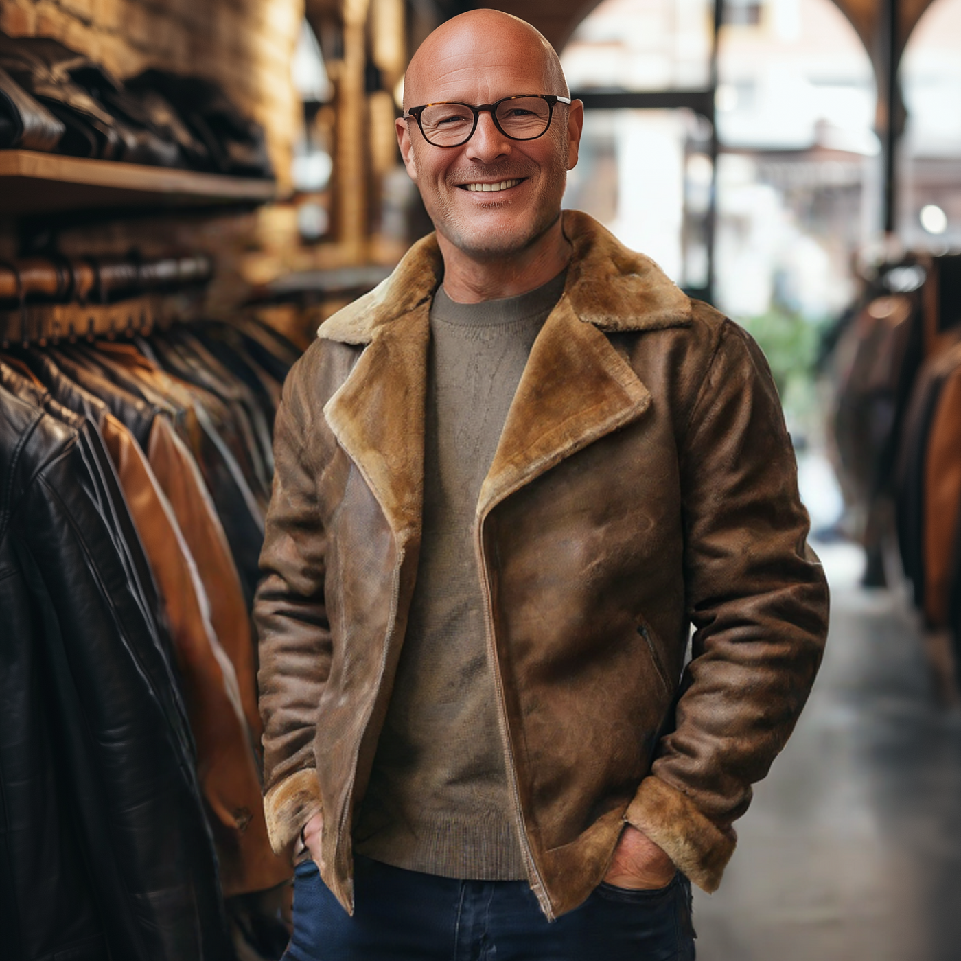 Riccardo®| Premium Lederjacke mit Futter