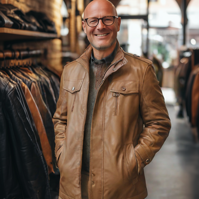 Johannes® | Premium Puffer Lederjacke