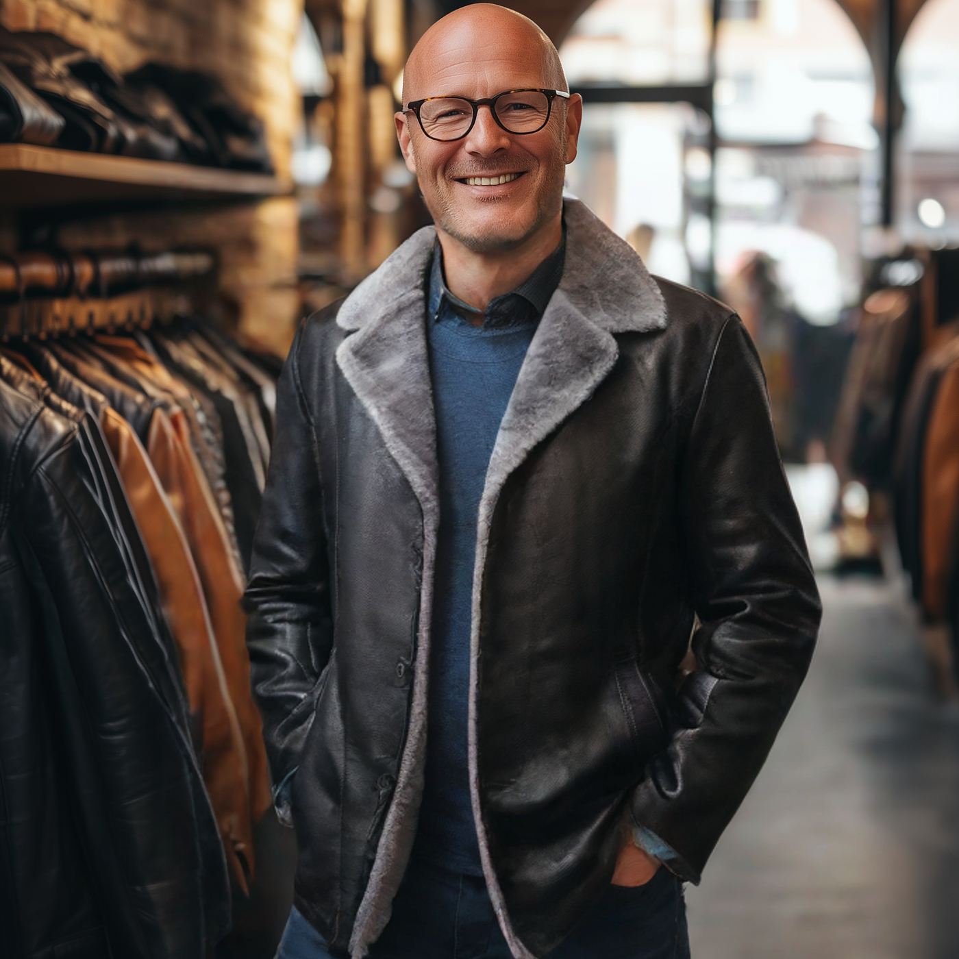 Valentin® | Premium Lederjacke mit Futter