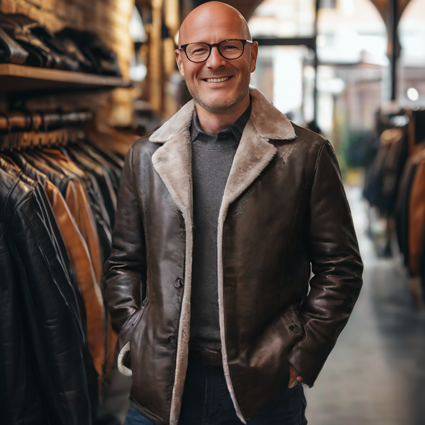 Valentin® | Premium Lederjacke mit Futter