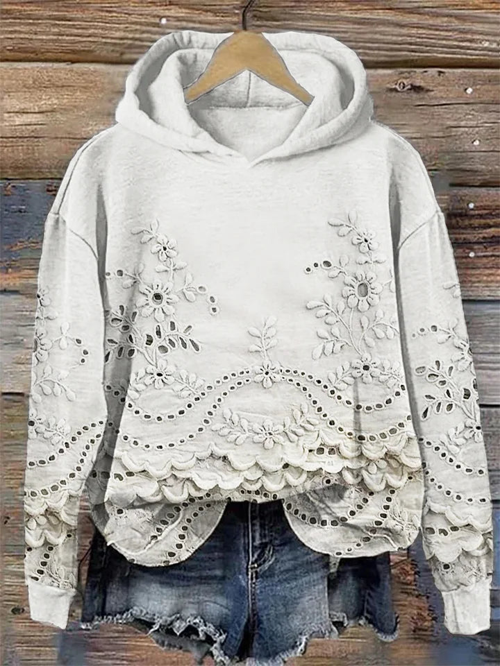 MARLA® | Sweatshirt mit Blumenmuster