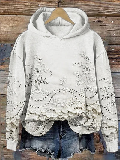 MARLA® | Sweatshirt mit Blumenmuster