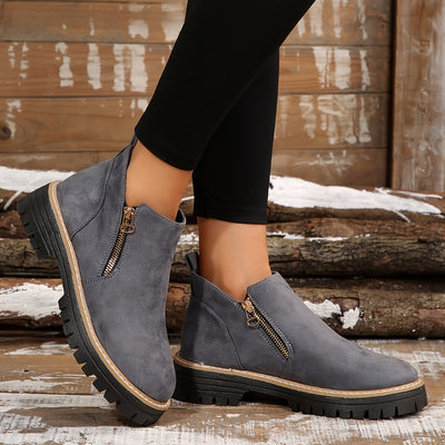 Radegunde® | Robuste Stiefel mit Reißverschluss