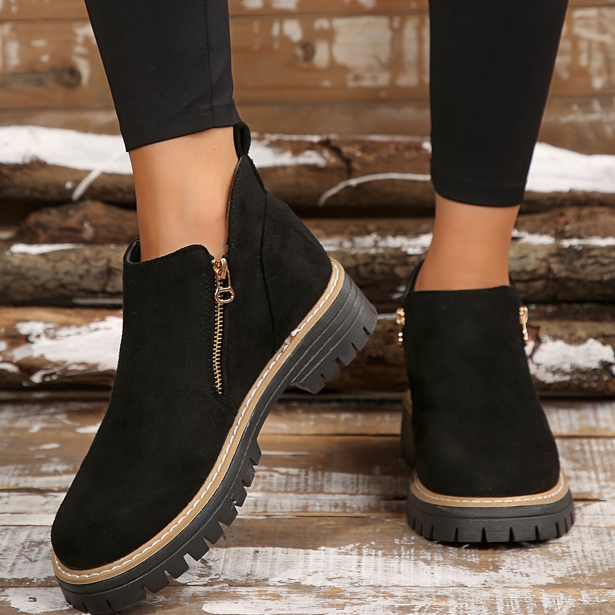 Radegunde® | Robuste Stiefel mit Reißverschluss