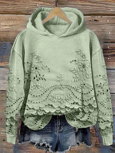 MARLA® | Sweatshirt mit Blumenmuster