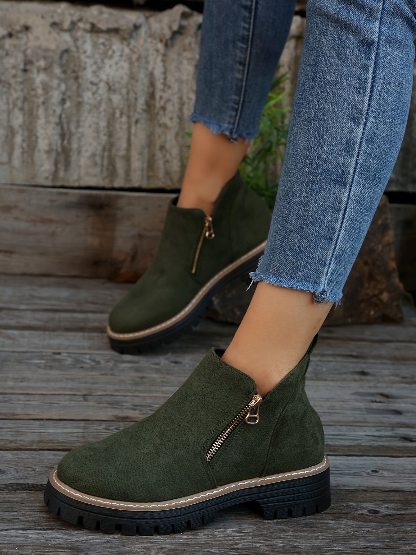 Radegunde® | Robuste Stiefel mit Reißverschluss