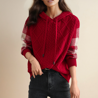 SABINE® | JACQUARD-PULLOVER MIT KAPUZE