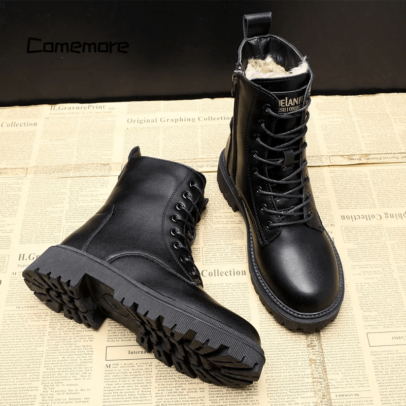 Lotte® | Elegante Stiefel aus schwarzem Leder