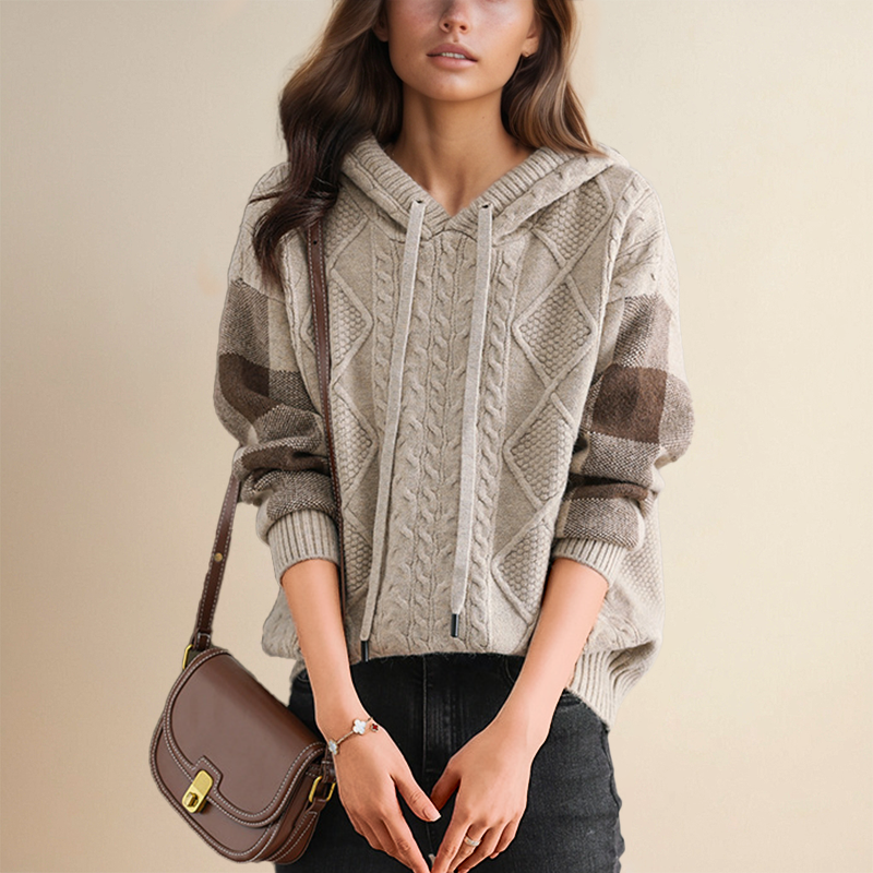 SABINE® | JACQUARD-PULLOVER MIT KAPUZE