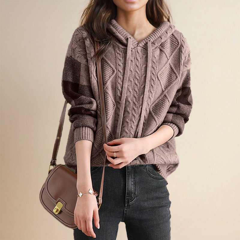 SABINE® | JACQUARD-PULLOVER MIT KAPUZE