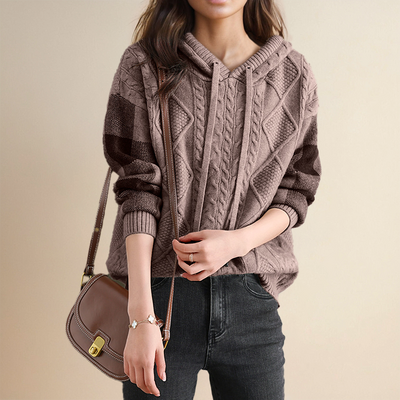 SABINE® | JACQUARD-PULLOVER MIT KAPUZE