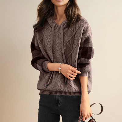 SABINE® | JACQUARD-PULLOVER MIT KAPUZE