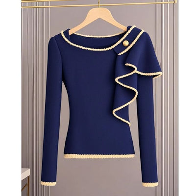 Thea® | Langarmpullover in Frischem Blau