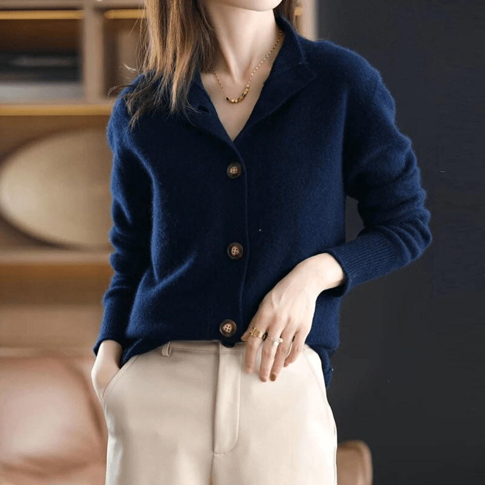 Sabine® | Luxuriöser Cashmere Strick Cardigan