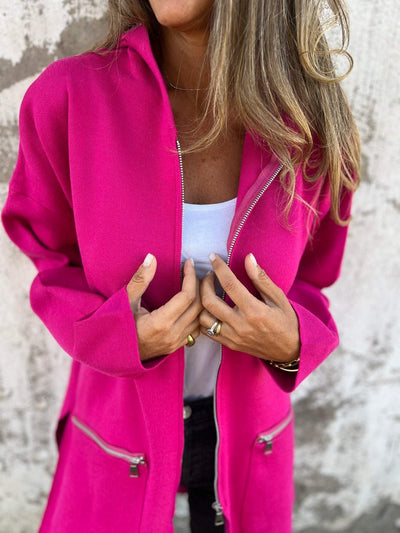 Lena® | Langärmlige Strickjacke mit Reißverschluss