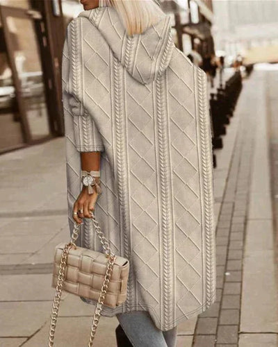 Helene® | Verlängerte Länge Kapuzencardigan
