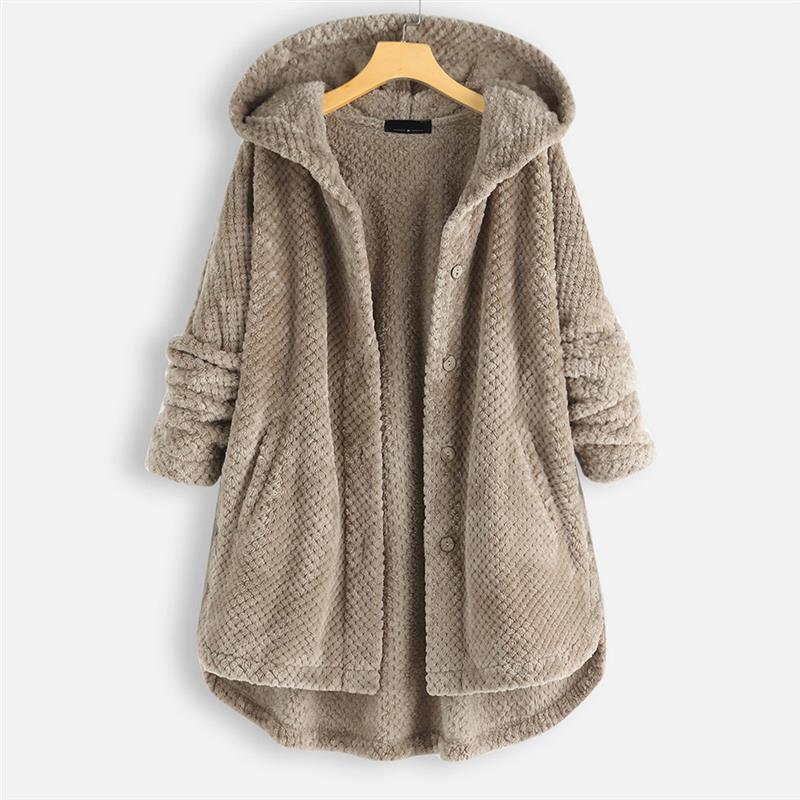 Florentina® | Winter Kapuzen-Doppel-Fleece-Mantel