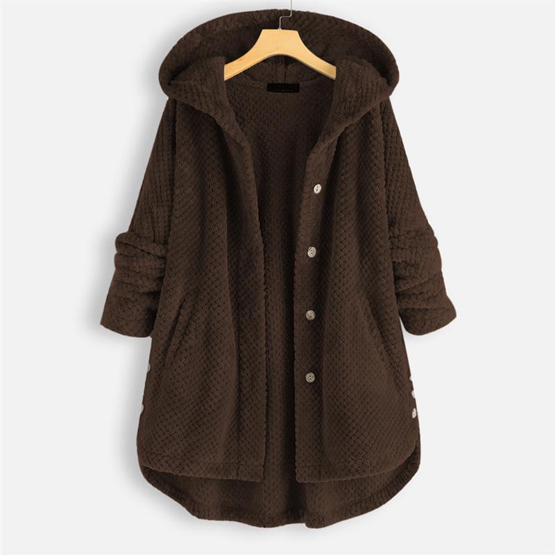 Florentina® | Winter Kapuzen-Doppel-Fleece-Mantel