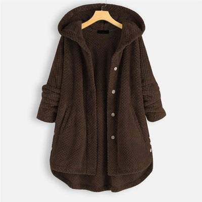 Florentina® | Winter Kapuzen-Doppel-Fleece-Mantel