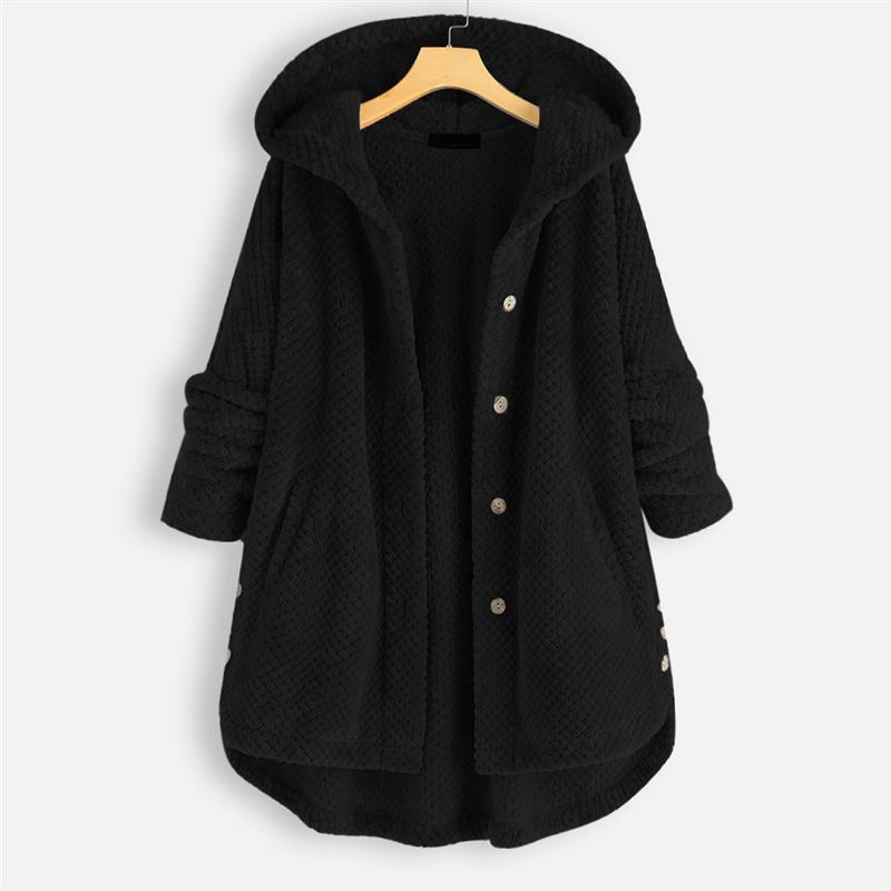 Florentina® | Winter Kapuzen-Doppel-Fleece-Mantel