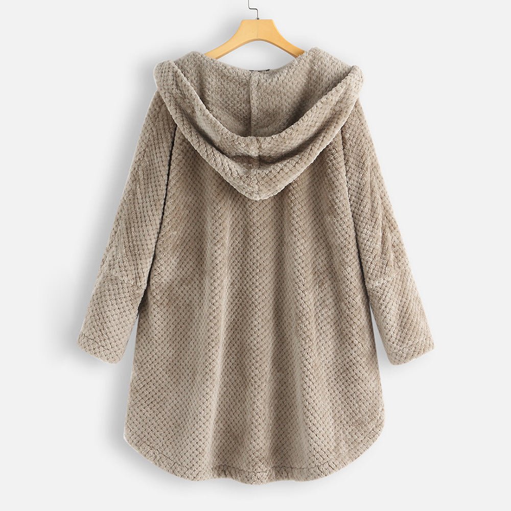 Florentina® | Winter Kapuzen-Doppel-Fleece-Mantel
