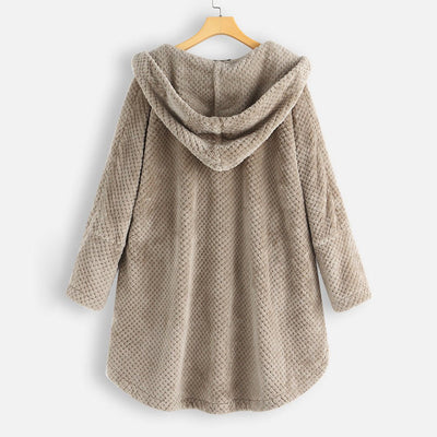 Florentina® | Winter Kapuzen-Doppel-Fleece-Mantel