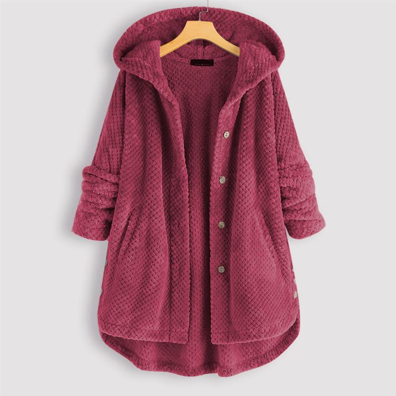 Florentina® | Winter Kapuzen-Doppel-Fleece-Mantel