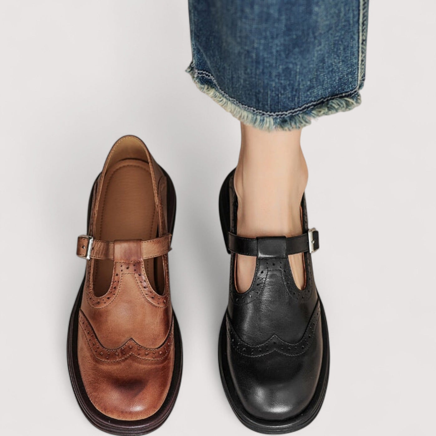 Lisa® | Vegane Leder Orthopädische Mary Jane Schuhe