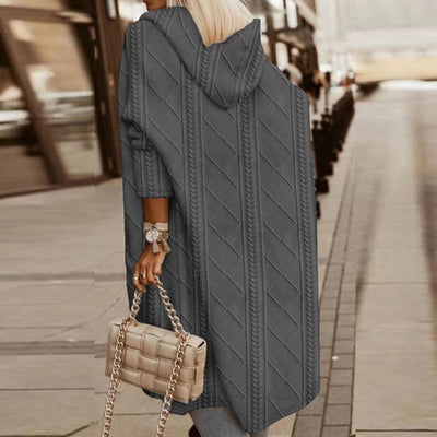 Helene® | Verlängerte Länge Kapuzencardigan